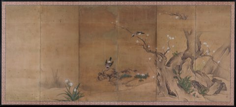 Birds and Flowers of the Four Seasons by Kano Sanboku.