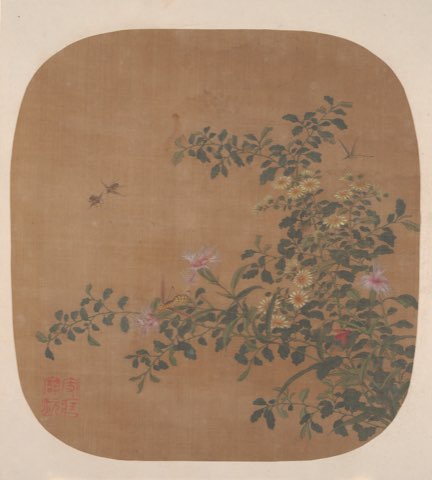 Flowers and Bees by Unidentified artist.