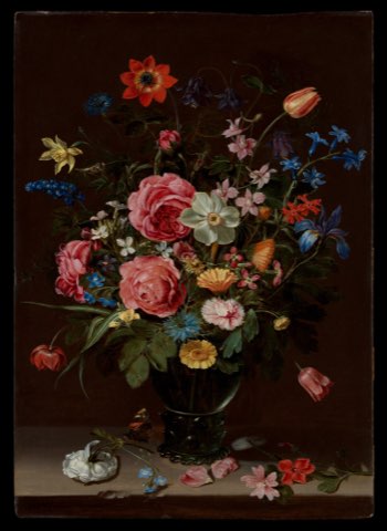 A Bouquet of Flowers by Clara Peeters.