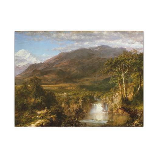 Heart of the Andes on 16 × 12 matte canvas, front.