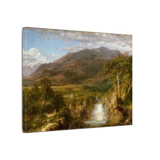 Heart of the Andes on 16 × 12 matte canvas, side.