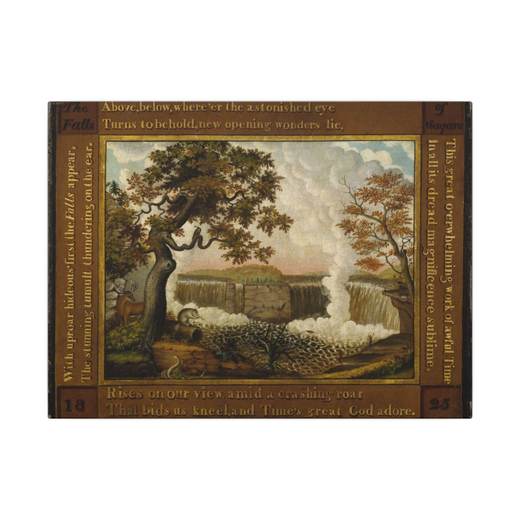 The Falls of Niagara on 16 × 12 matte canvas, front.