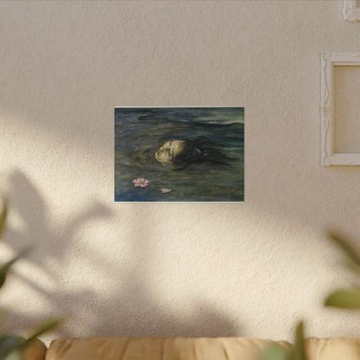 The Strange Thing Little Kiosai Saw in the River on 16 × 12 matte canvas, context 1.