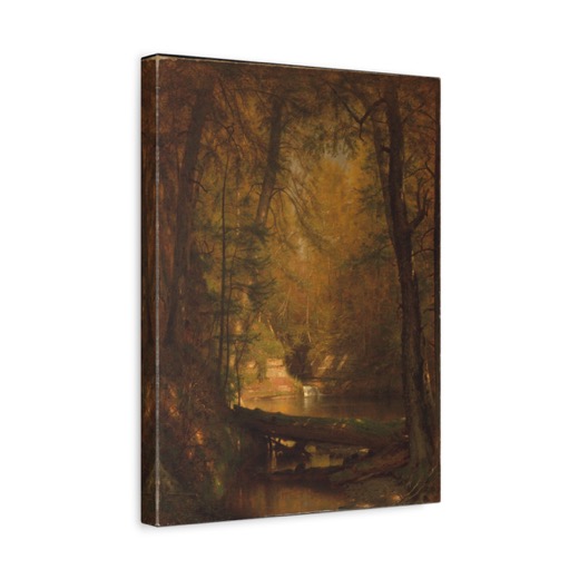 The Trout Pool on 12 × 16 matte canvas, side.