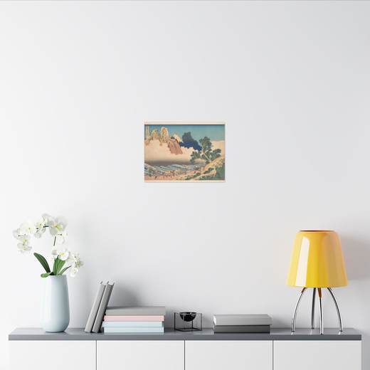 View from the Other Side of Fuji from the Minobu River (Minobugawa ura Fuji), from the series Thirty-six Views of Mount Fuji (Fugaku sanjūrokkei) on 16 × 12 matte canvas, context 2.