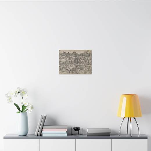 The Stag-Hunt on 16 × 12 matte canvas, context 2.