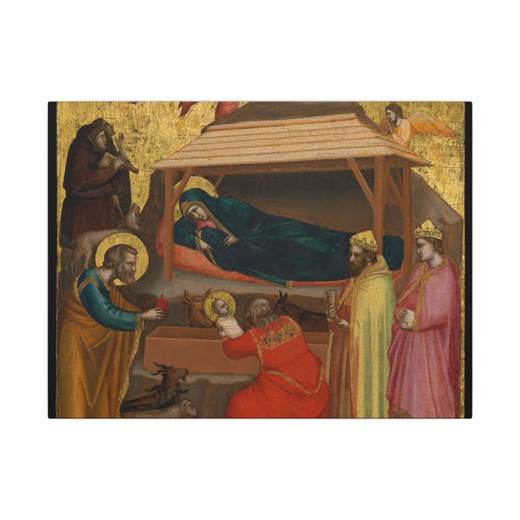 The Adoration of the Magi on 16 × 12 matte canvas, front.