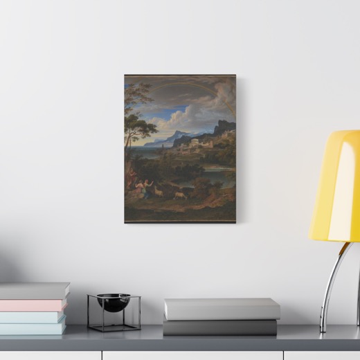 Heroic Landscape with Rainbow on 12 × 16 matte canvas, context 1.