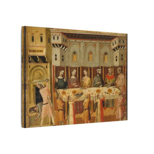 The Feast of Herod and the Beheading of the Baptist on 16 × 12 matte canvas, side.