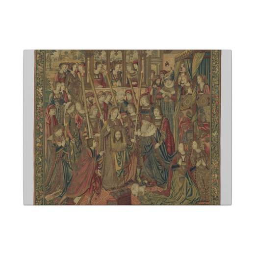 Emperor Vespasian Cured by Veronica's Veil on 16 × 12 matte canvas, front.