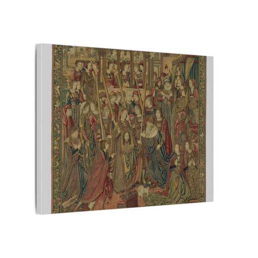 Emperor Vespasian Cured by Veronica's Veil on 16 × 12 matte canvas, side.