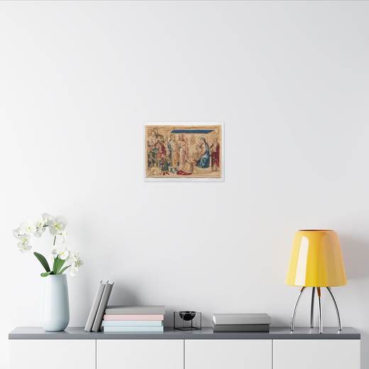 The Adoration of the Magi on 16 × 12 matte canvas, context 2.