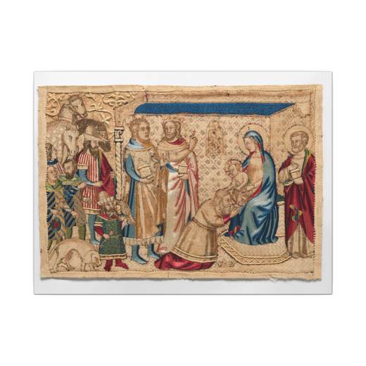 The Adoration of the Magi on 16 × 12 matte canvas, front.
