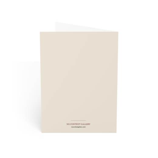 The Toilers of the Sea on 5 × 7 blank art card, back.