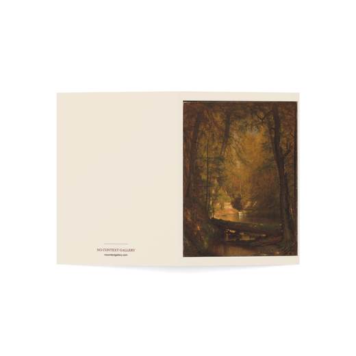 The Trout Pool on 5 × 7 blank art card, open cover.