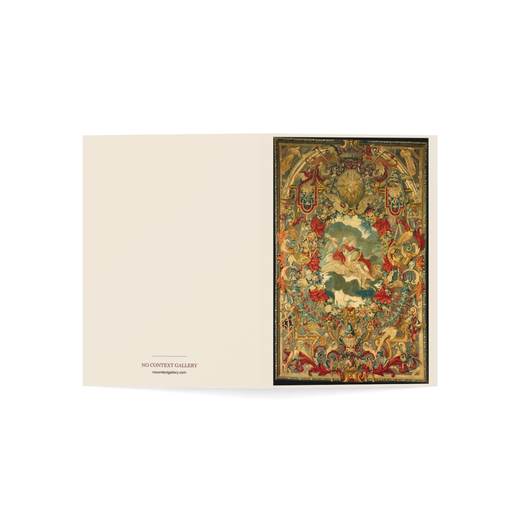 Seasons and Elements (Air) (set of four) on 5 × 7 blank art card, open cover.