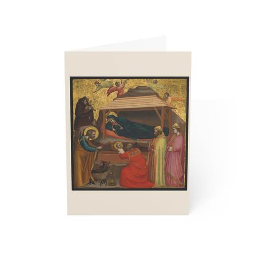 The Adoration of the Magi on 5 × 7 blank art card, front.