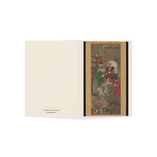 Ten Kings of Hell on 5 × 7 blank art card, open cover.