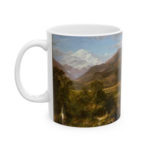 Heart of the Andes on Ceramic mug, 11 oz or 15 oz, left.