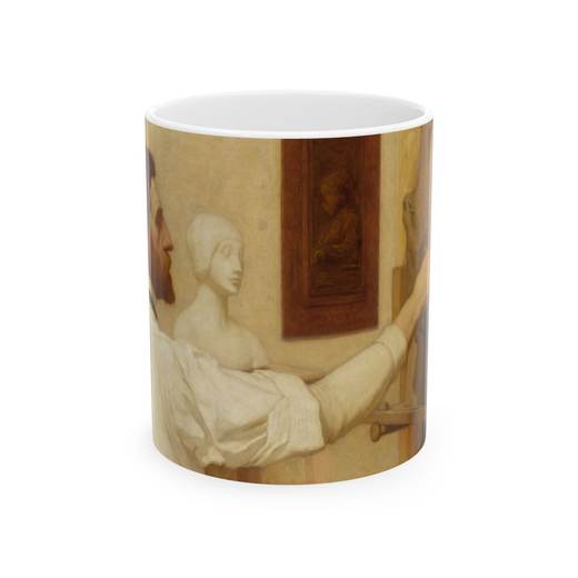 Augustus Saint-Gaudens on Ceramic mug, 11 oz or 15 oz, front.