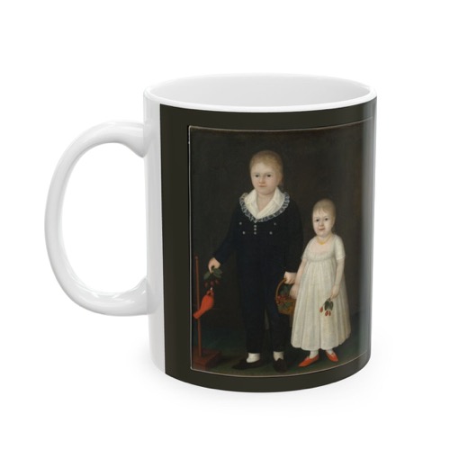 Edward and Sarah Rutter on Ceramic mug, 11 oz or 15 oz, left.
