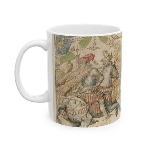 Otto, Count of Nassau and his Wife Adelheid van Vianen on Ceramic mug, 11 oz or 15 oz, left.