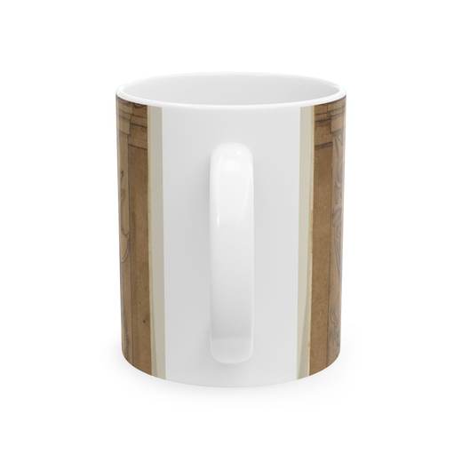 Armorial Trophy on Ceramic mug, 11 oz or 15 oz, back.