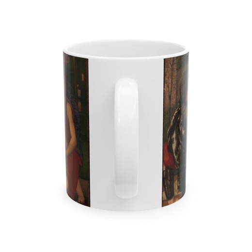 The Love Song on Ceramic mug, 11 oz or 15 oz, back.