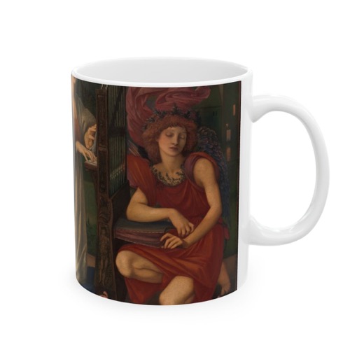 The Love Song on Ceramic mug, 11 oz or 15 oz, right.