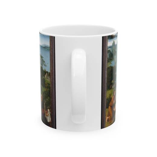 The Penitence of Saint Jerome on Ceramic mug, 11 oz or 15 oz, back.
