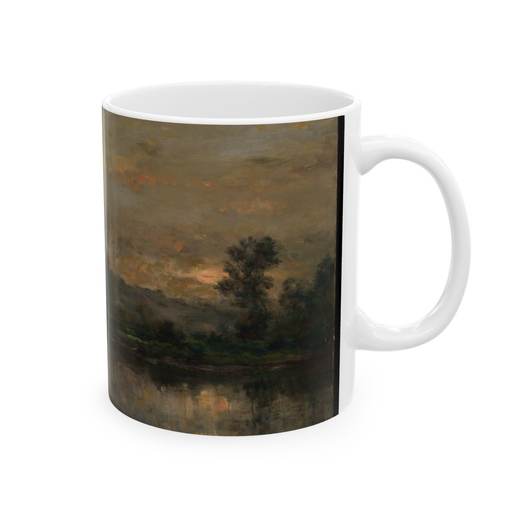 Landscape with Ducks on 11 oz ceramic mug, right.