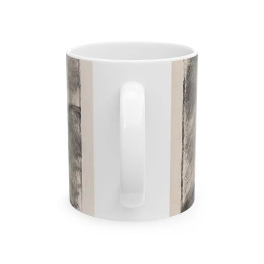 Landscape on Ceramic mug, 11 oz or 15 oz, back.