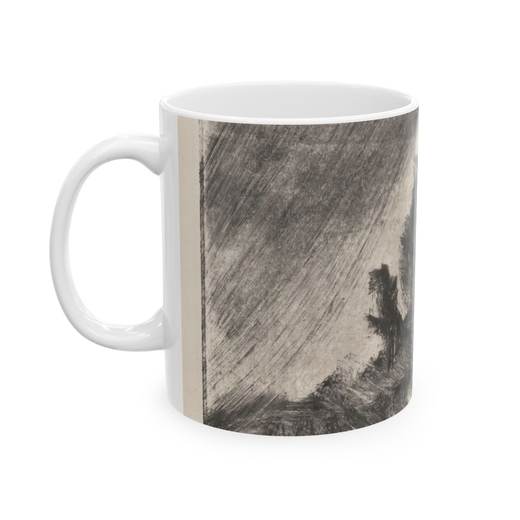 Landscape on Ceramic mug, 11 oz or 15 oz, left.