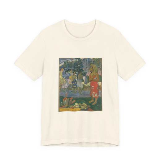 Ia Orana Maria (Hail Mary) on Bella + Canvas 3001 T-shirt · Natural, front 2.