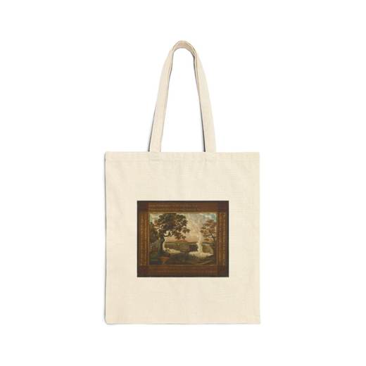 The Falls of Niagara on Natural cotton canvas tote bag, front.
