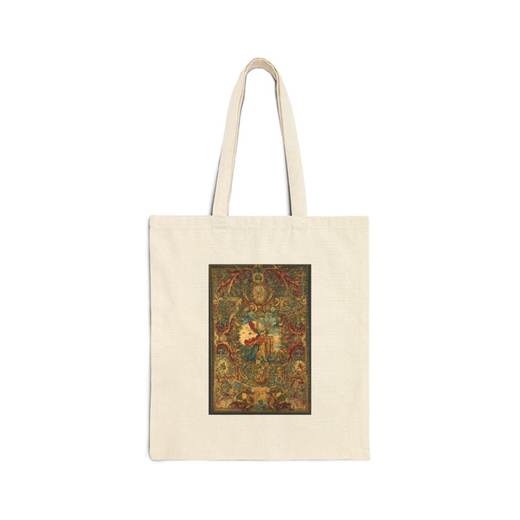 Seasons and Elements (Spring) (set of four) on Natural cotton canvas tote bag, front.