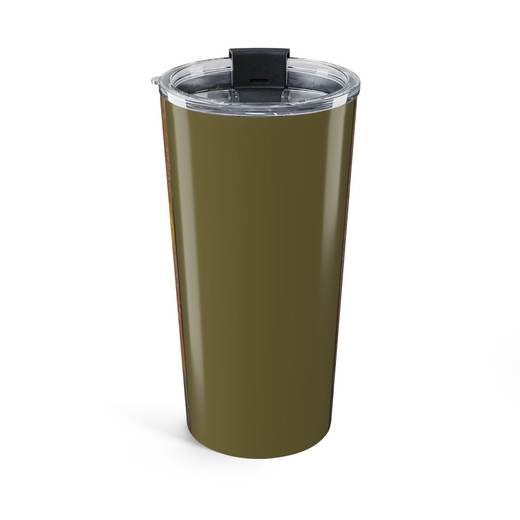 Self-Portrait with a Straw Hat (obverse: The Potato Peeler) on 20 oz stainless steel tumbler, back.