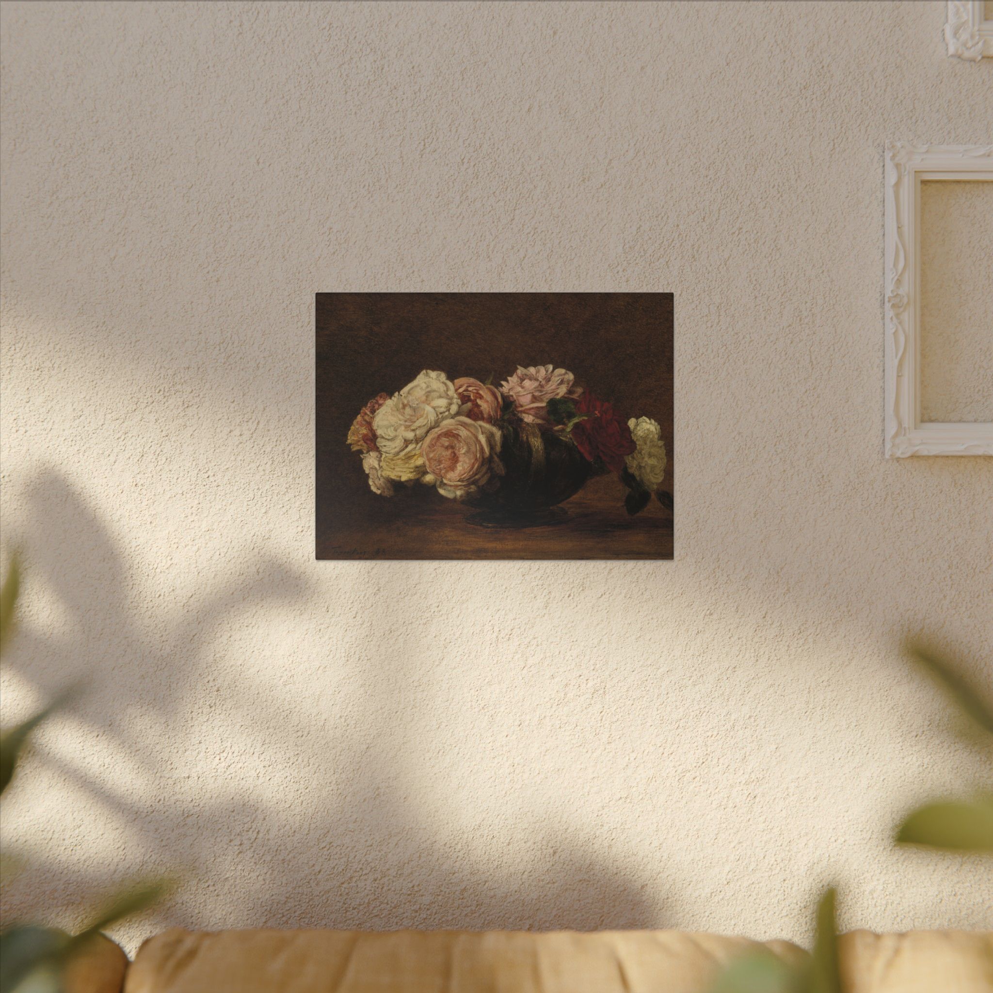 Roses in a Bowl · Matte Canvas - Image 3