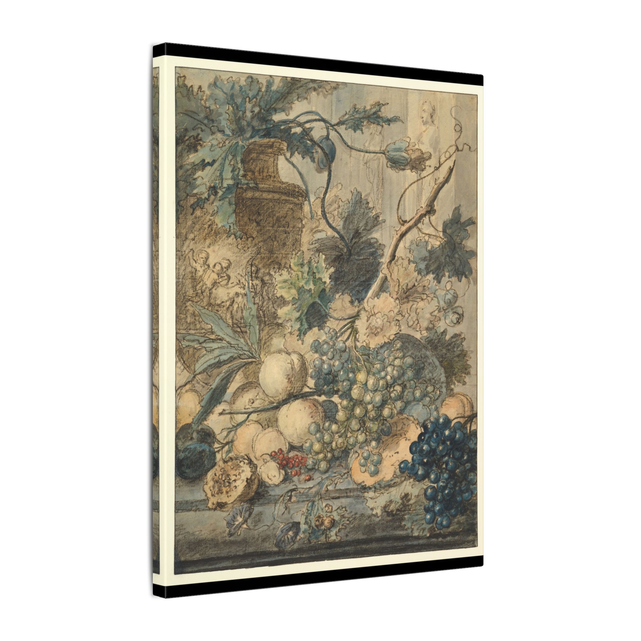 Still Life with Fruit by Jan van Huysum · Matte Canvas - Image 2