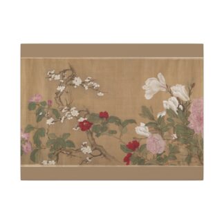 One Hundred Flowers · Historic Handscroll Detail · Matte Canvas