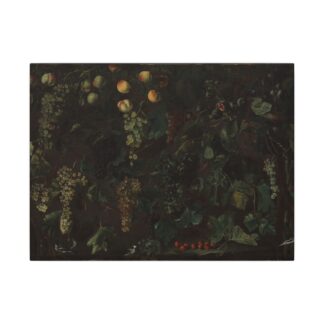 Grape Vines and Fruit, with Three Birds · Matte Canvas