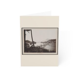 View on the Columbia, Cascades · Blank Card Pack
