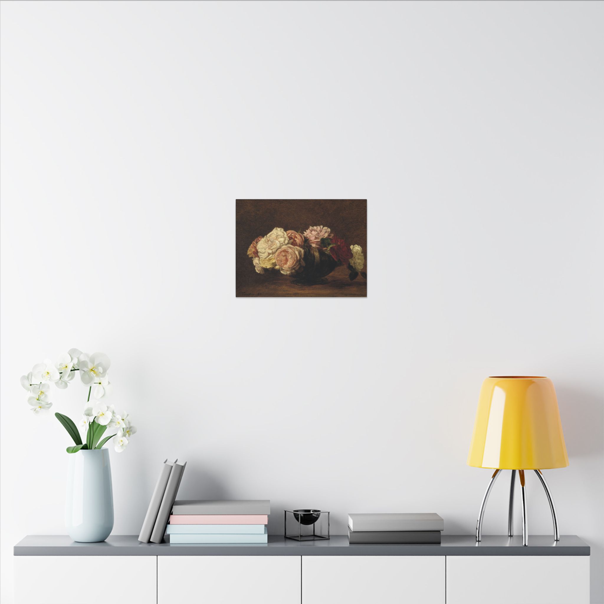 Roses in a Bowl · Matte Canvas - Image 4