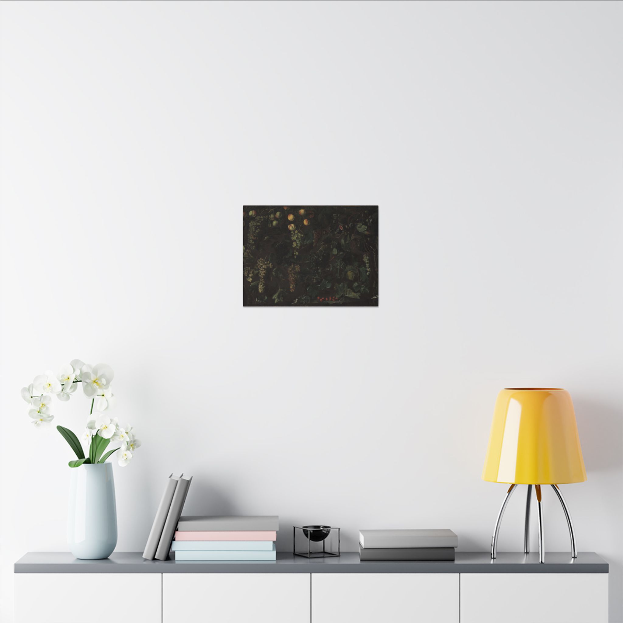 Grape Vines and Fruit, with Three Birds · Matte Canvas - Image 4