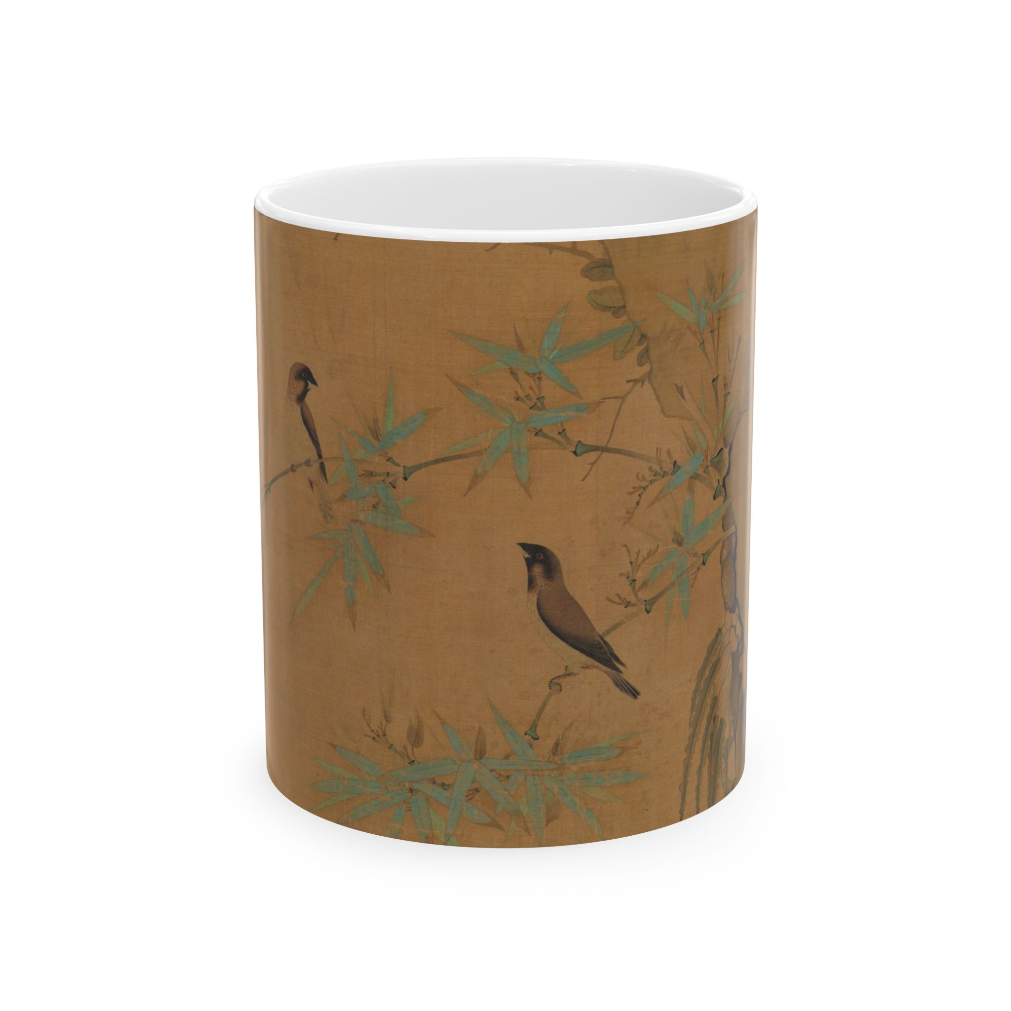 Finches and bamboo · Mug