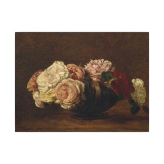 Roses in a Bowl · Matte Canvas