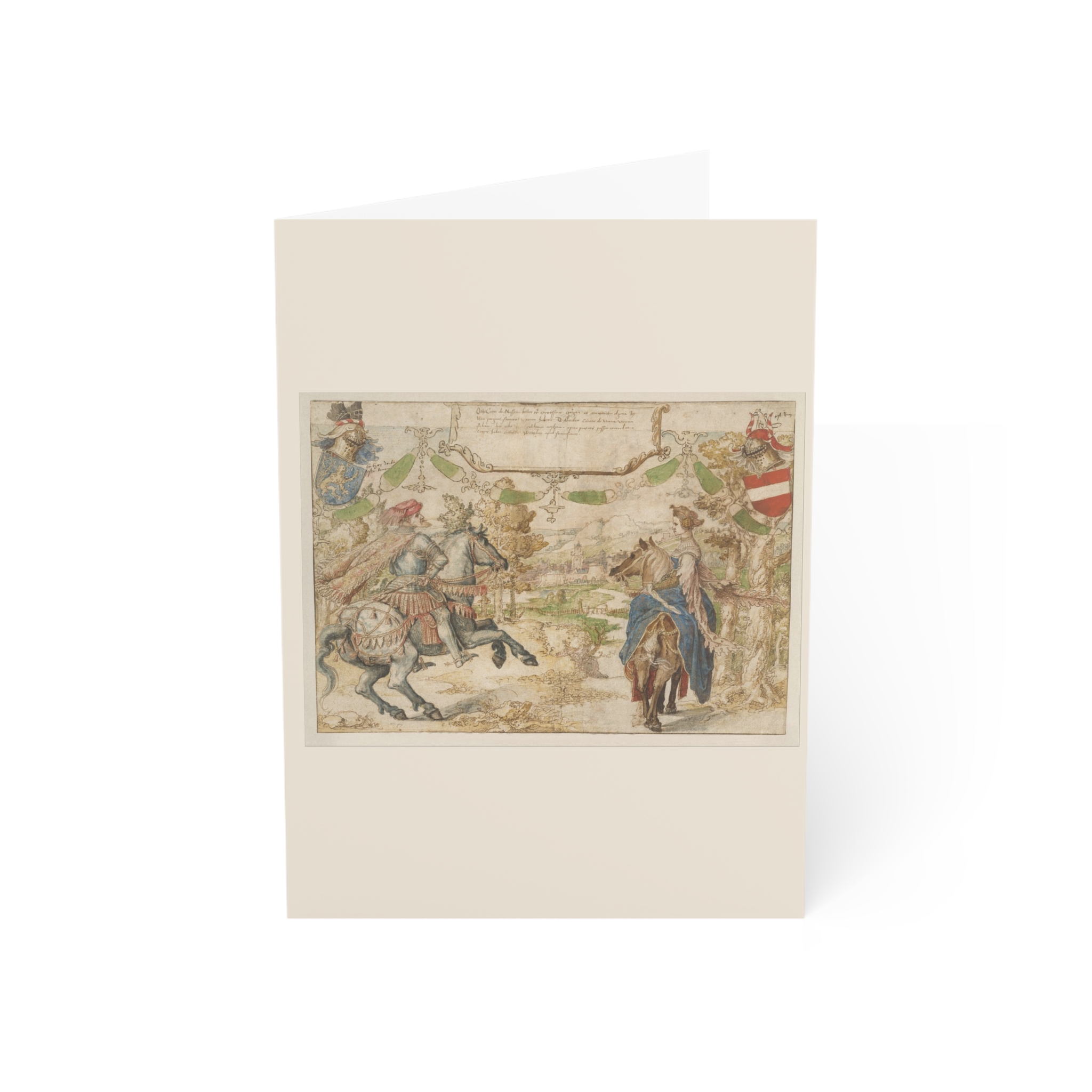 Otto, Count of Nassau and his Wife Adelheid van Vianen · Blank Card Pack