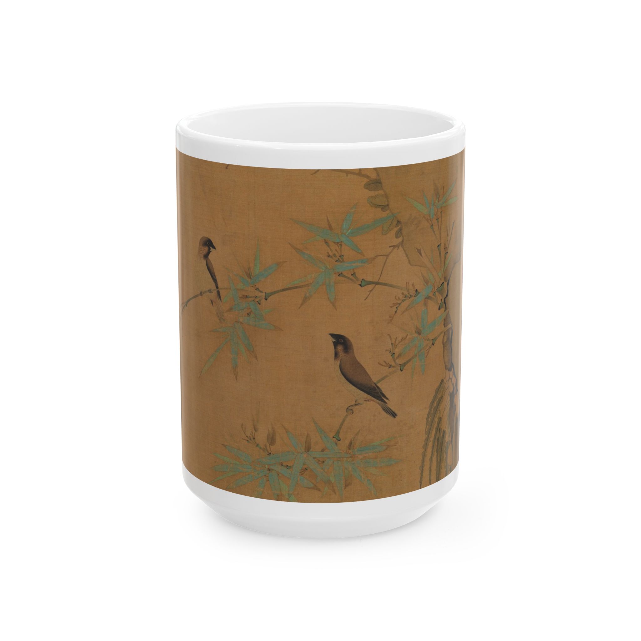 Finches and bamboo · Mug - Image 5