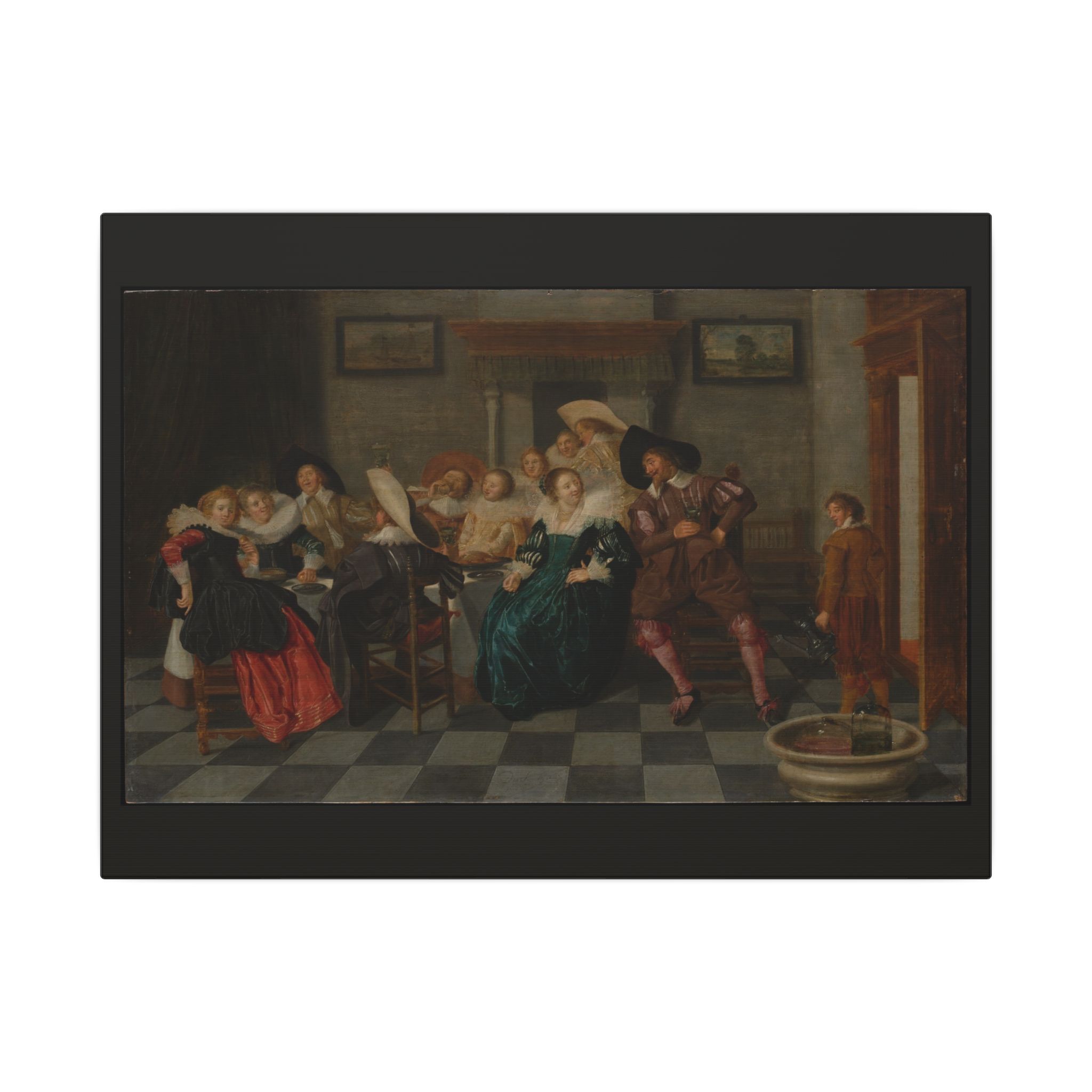 A Banquet · Dirck Hals · Matte Canvas