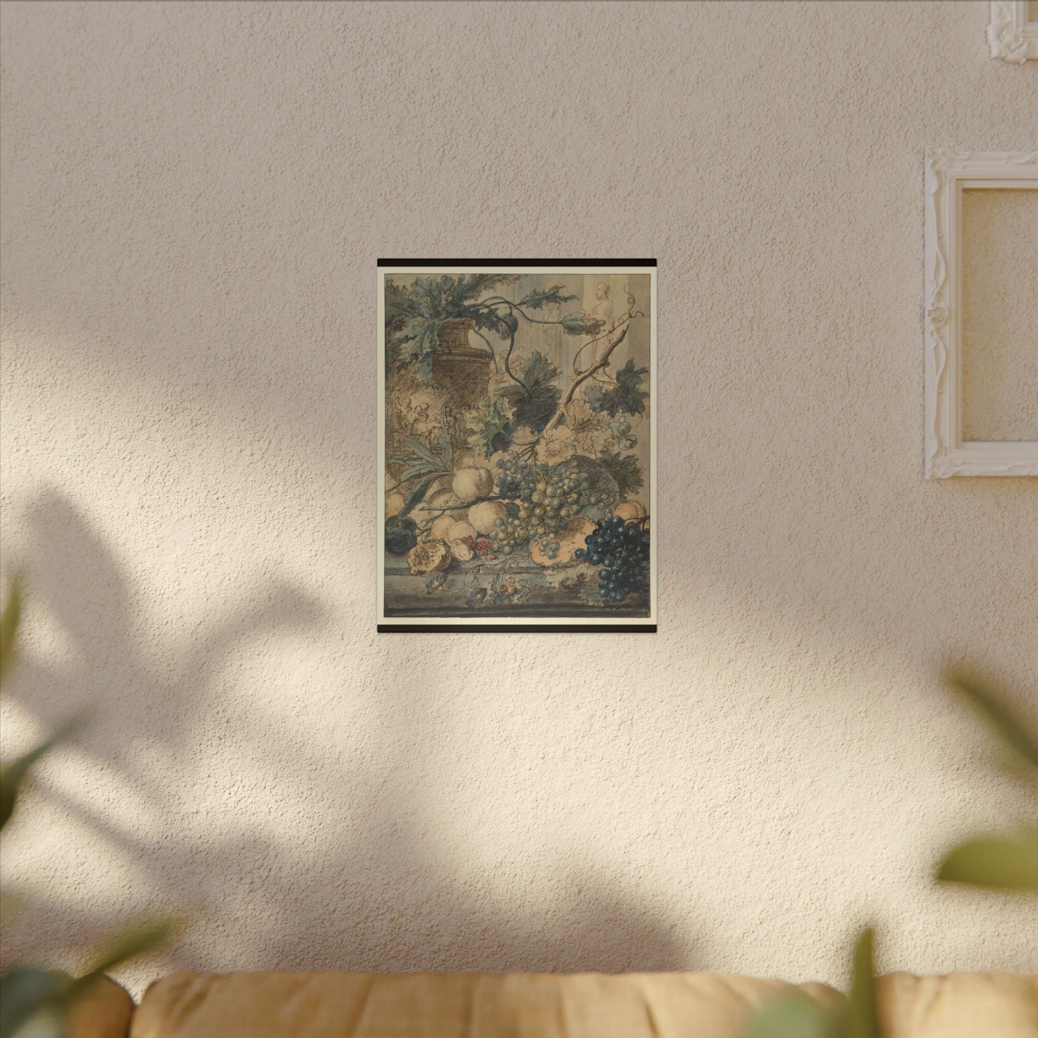 Still Life with Fruit by Jan van Huysum · Matte Canvas - Image 3
